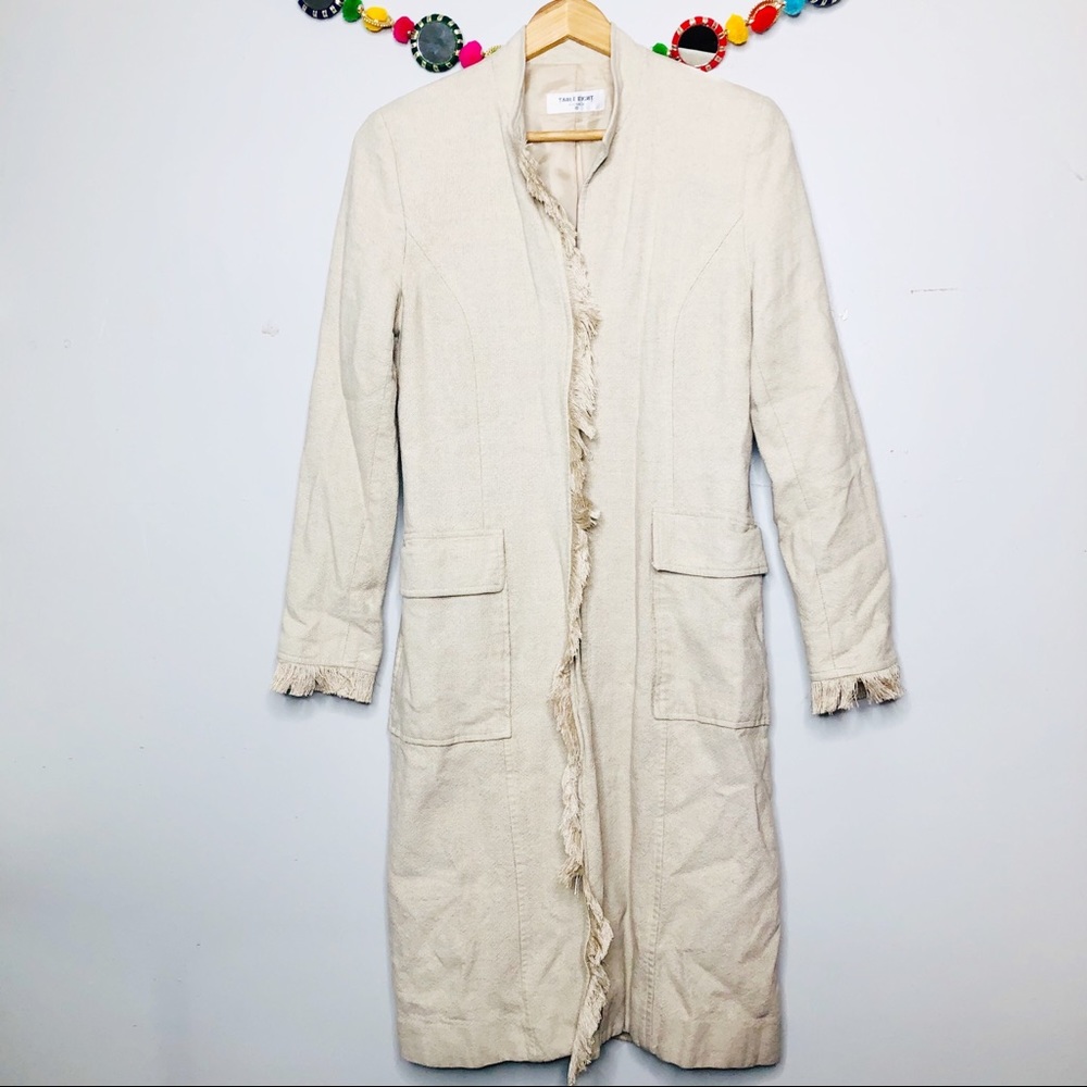 TABLE EIGHT linen cream coat